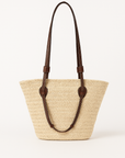 Große Umhängetasche Damen aus 100% Raffia – Handgefertigte Boho-Strandtasche für den Sommer 1