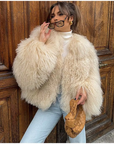 Averelle| Kunstpelzmantel