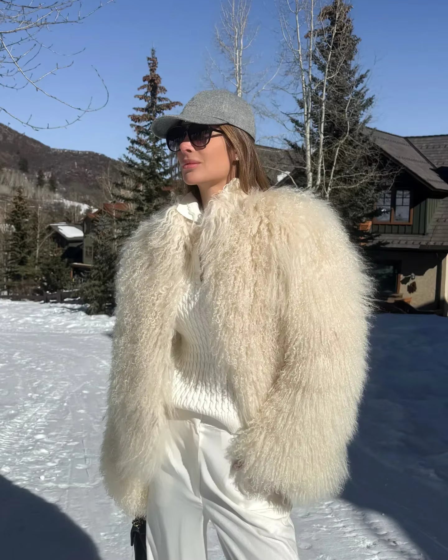 Averelle| Kunstpelzmantel