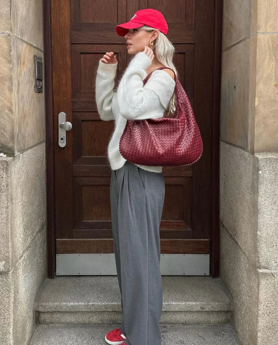 Elegante Damenhandtasche aus Veganem Leder mit 3 Fächern – Stilvolle Handtasche für Alltag und Freizeit 2