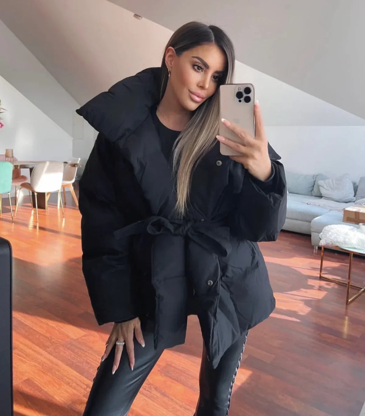 Elegante gesteppte Winterjacke für Damen – Stilvoller Parka mit hohem Komfort 2