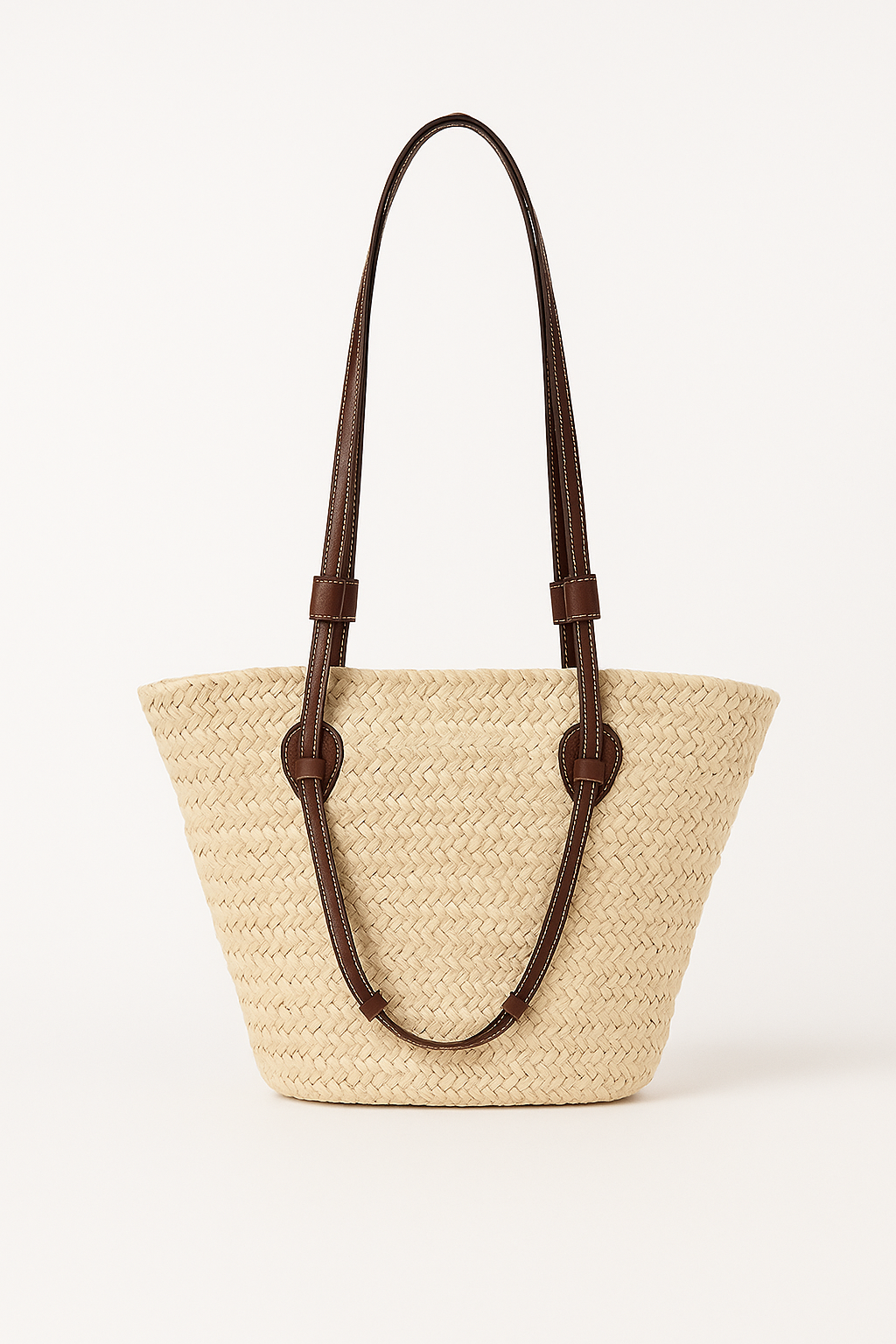 Große Umhängetasche Damen aus 100% Raffia – Handgefertigte Boho-Strandtasche für den Sommer 1