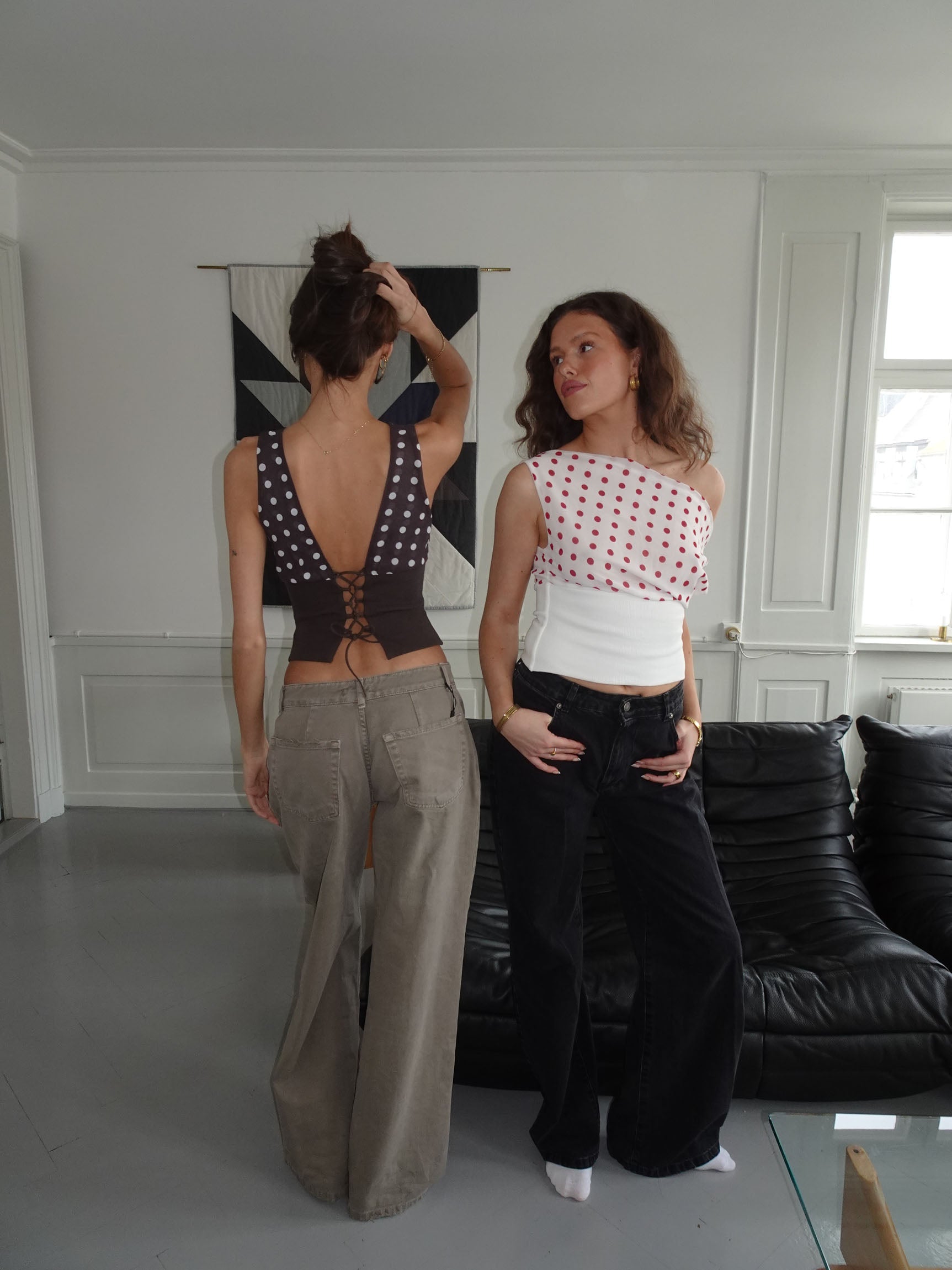 Hochwertiger Baumwollstoff mit Polka-Dots für kreative Nähprojekte – 150 cm breit, strapazierfähig und vielseitig einsetzbar 2
