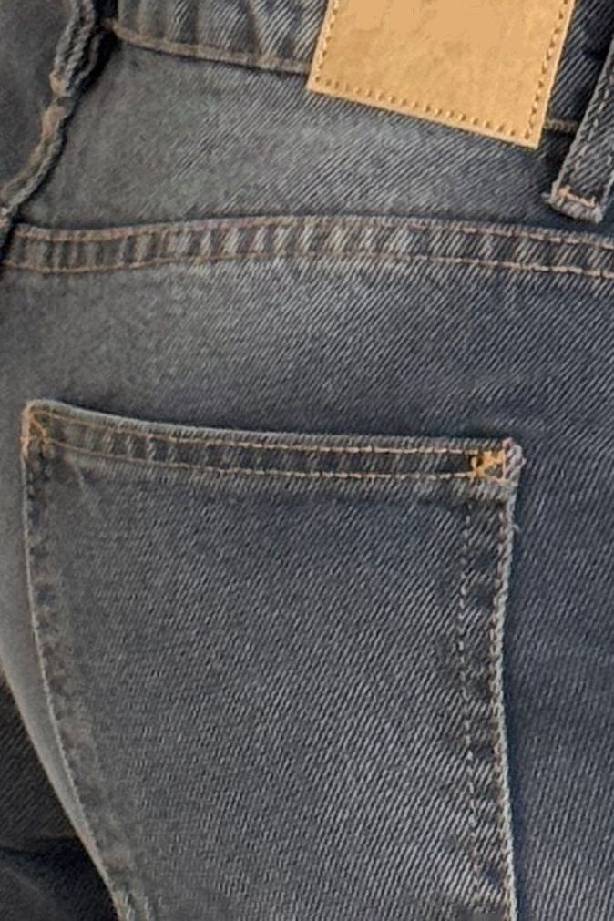 Niedrig Geschnittene Jeans Damen in Dunkelgrau – Entspannte Passform, Bequeme Baumwolle mit Elasthan 6